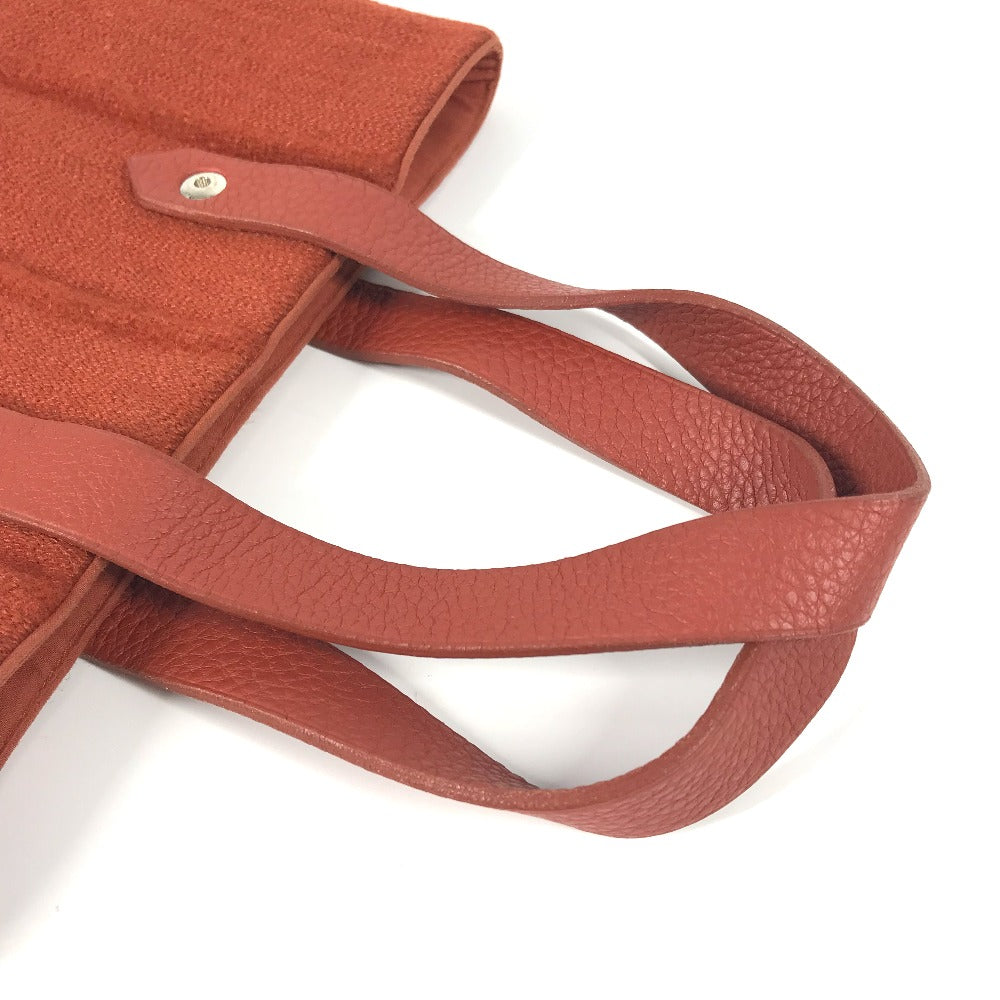 HERMES アメダバPM カバン トートバッグ ミニバッグ ミニトート 手提げ  ハンドバッグ ウール レディース オレンジ - brandshop-reference