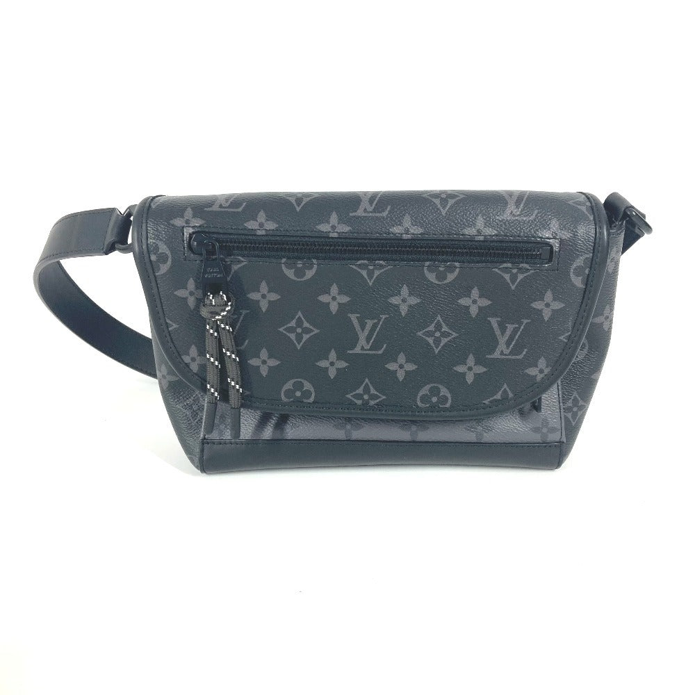 LOUIS VUITTON M12681 モノグラムエクリプス パルス・メッセンジャー カバン 斜め掛け フラップ ショルダーバッグ モノグラムエクリプスキャンバス ユニセックス ブラック - brandshop-reference