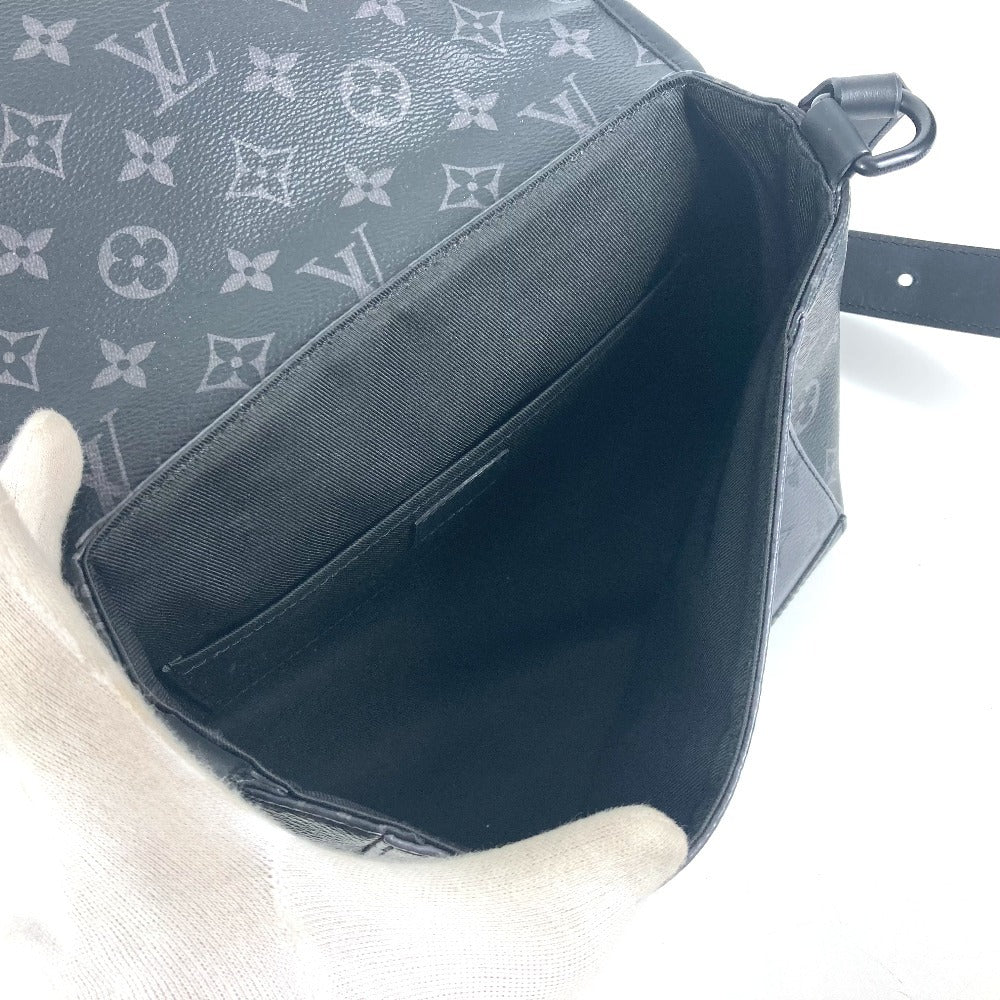 LOUIS VUITTON M12681 モノグラムエクリプス パルス・メッセンジャー カバン 斜め掛け フラップ ショルダーバッグ モノグラムエクリプスキャンバス ユニセックス ブラック - brandshop-reference