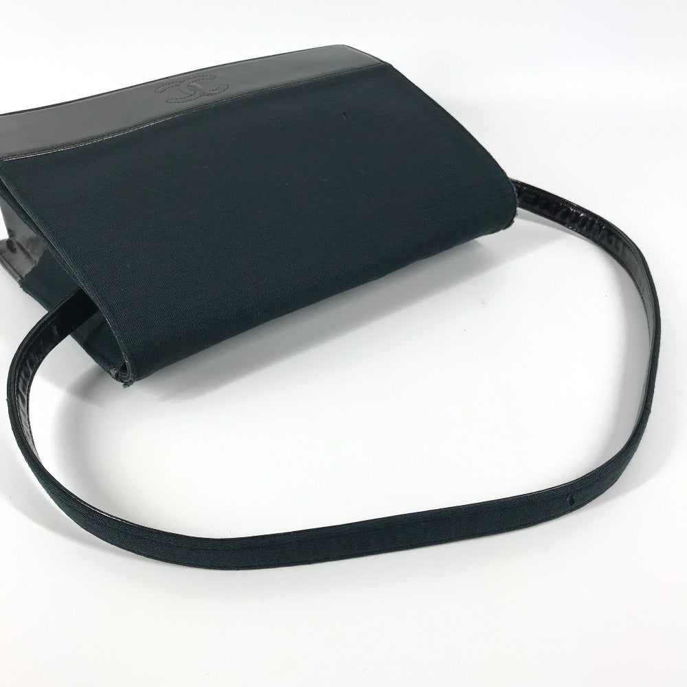 CHANEL CC ココマーク カバン フラップ 肩掛け ショルダーバッグ ジャージ レディース ブラック - brandshop-reference