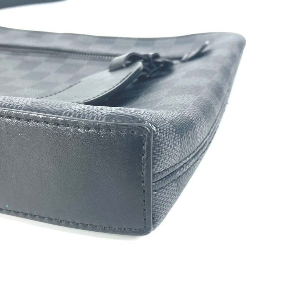 LOUIS VUITTON N40505 ダミエグラフィット テイクオフ・ポーチ ポーチ カバン セカンドバッグ ストラップ付 クラッチバッグ ダミエグラフィットキャンバス ユニセックス ブラック - brandshop-reference
