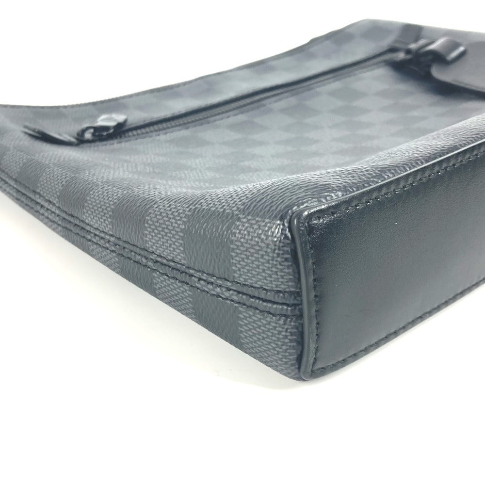 LOUIS VUITTON N40505 ダミエグラフィット テイクオフ・ポーチ ポーチ カバン セカンドバッグ ストラップ付 クラッチバッグ ダミエグラフィットキャンバス ユニセックス ブラック - brandshop-reference