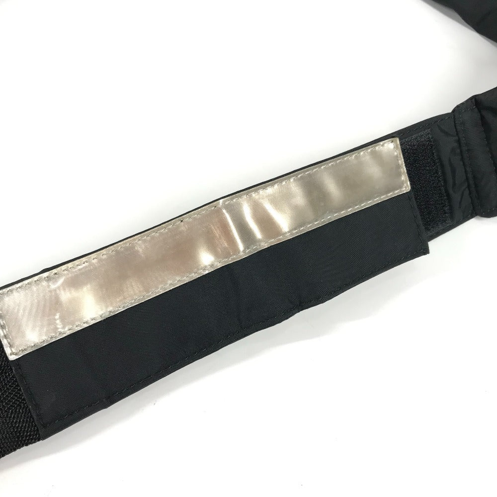 PRADA ロゴ カバン 斜め掛け ポシェット ショルダーバッグ ナイロン ユニセックス ブラック - brandshop-reference