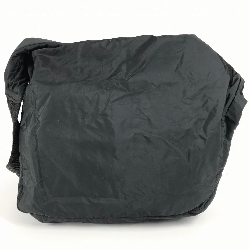 PRADA ロゴ カバン 斜め掛け ポシェット ショルダーバッグ ナイロン ユニセックス ブラック - brandshop-reference