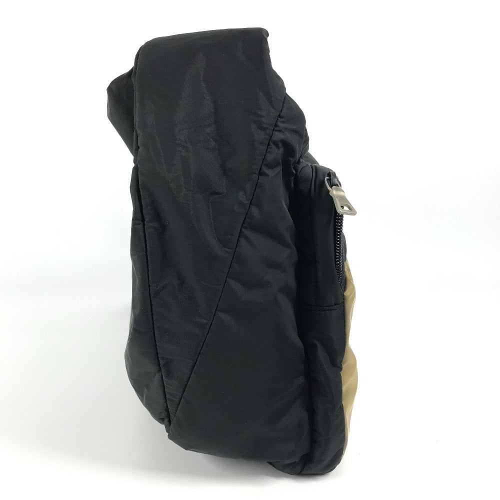 PRADA ロゴ カバン 斜め掛け ポシェット ショルダーバッグ ナイロン ユニセックス ブラック - brandshop-reference