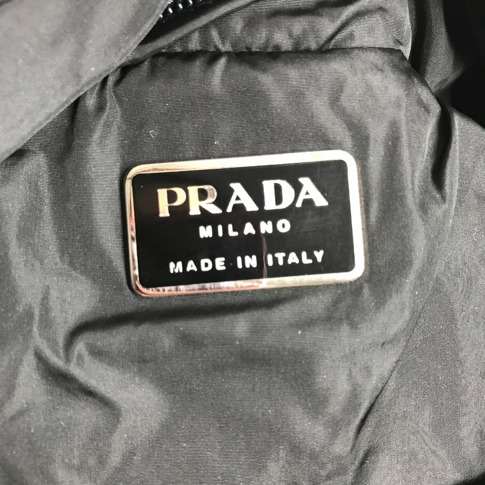 PRADA ロゴ カバン 斜め掛け ポシェット ショルダーバッグ ナイロン ユニセックス ブラック - brandshop-reference