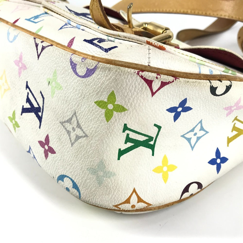 LOUIS VUITTON M40051  モノグラムマルチカラー ロッジGM カバン 斜め掛け ショルダーバッグ モノグラムマルチカラーキャンバス レディース ブロン ホワイト - brandshop-reference