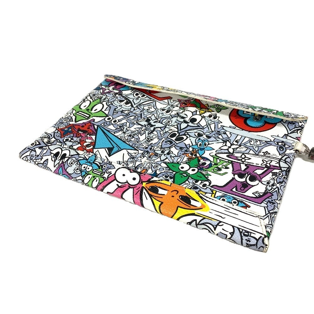 LOUIS VUITTON Ｍ82014 モノグラム コミック トリオ アンヴェロップ  ポーチ カバン セカンドバッグ ストラップ付 カードケース クラッチバッグ レザー/キャンバス ユニセックス マルチカラー - brandshop-reference