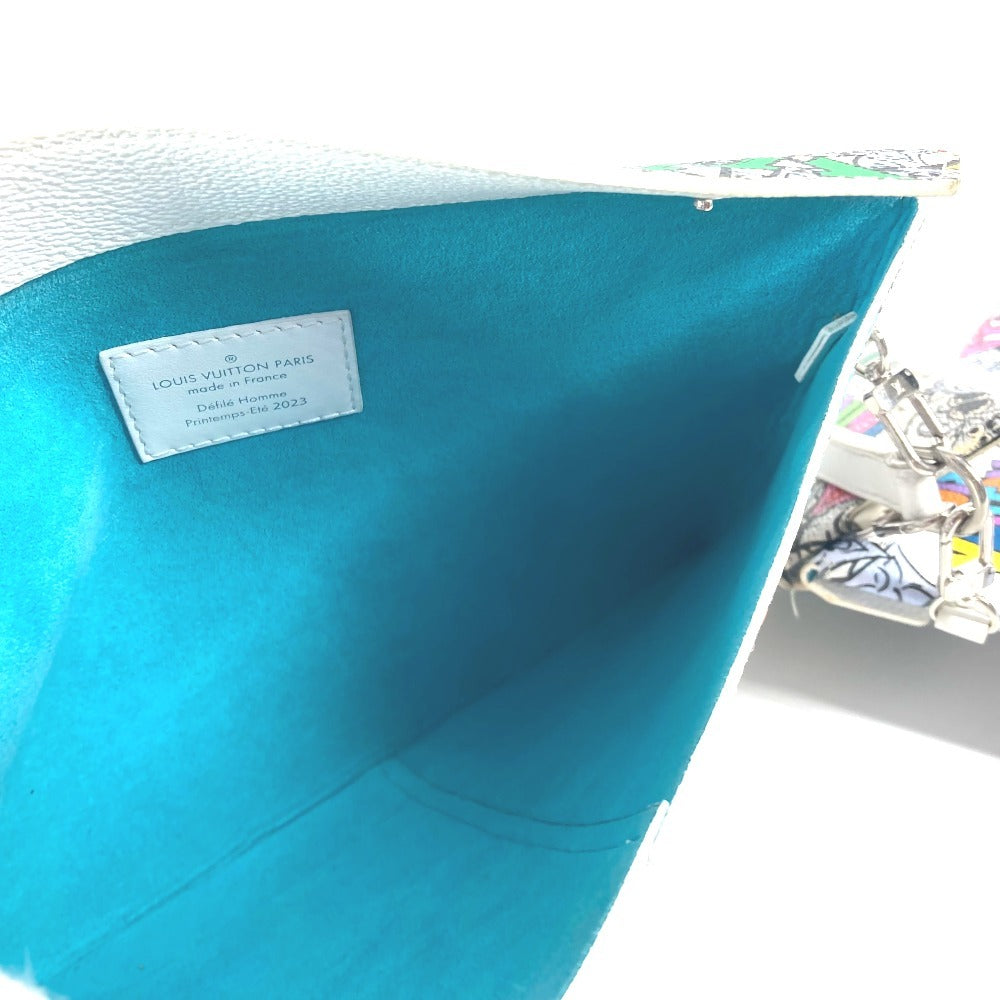 LOUIS VUITTON Ｍ82014 モノグラム コミック トリオ アンヴェロップ  ポーチ カバン セカンドバッグ ストラップ付 カードケース クラッチバッグ レザー/キャンバス ユニセックス マルチカラー - brandshop-reference