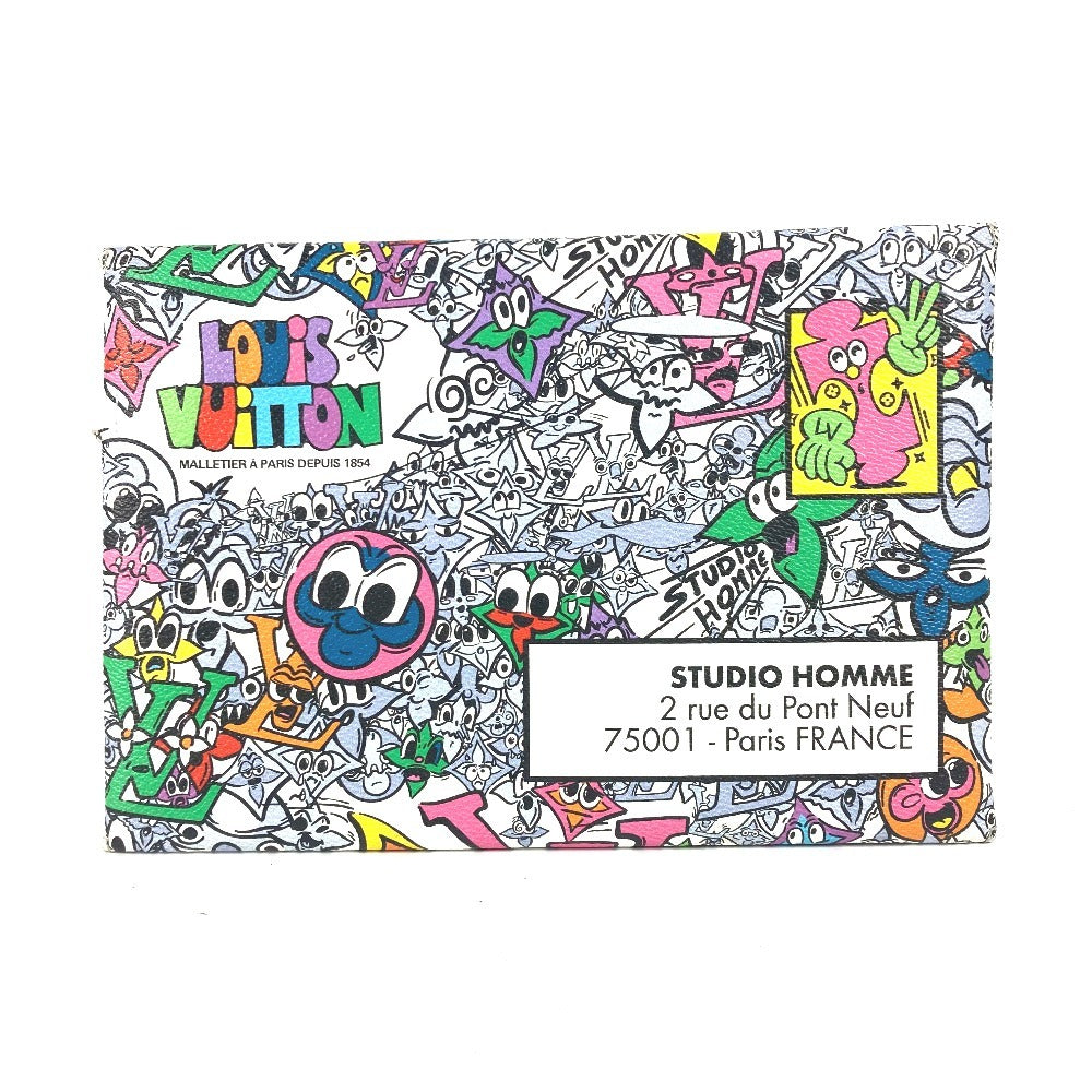 LOUIS VUITTON Ｍ82014 モノグラム コミック トリオ アンヴェロップ  ポーチ カバン セカンドバッグ ストラップ付 カードケース クラッチバッグ レザー/キャンバス ユニセックス マルチカラー - brandshop-reference