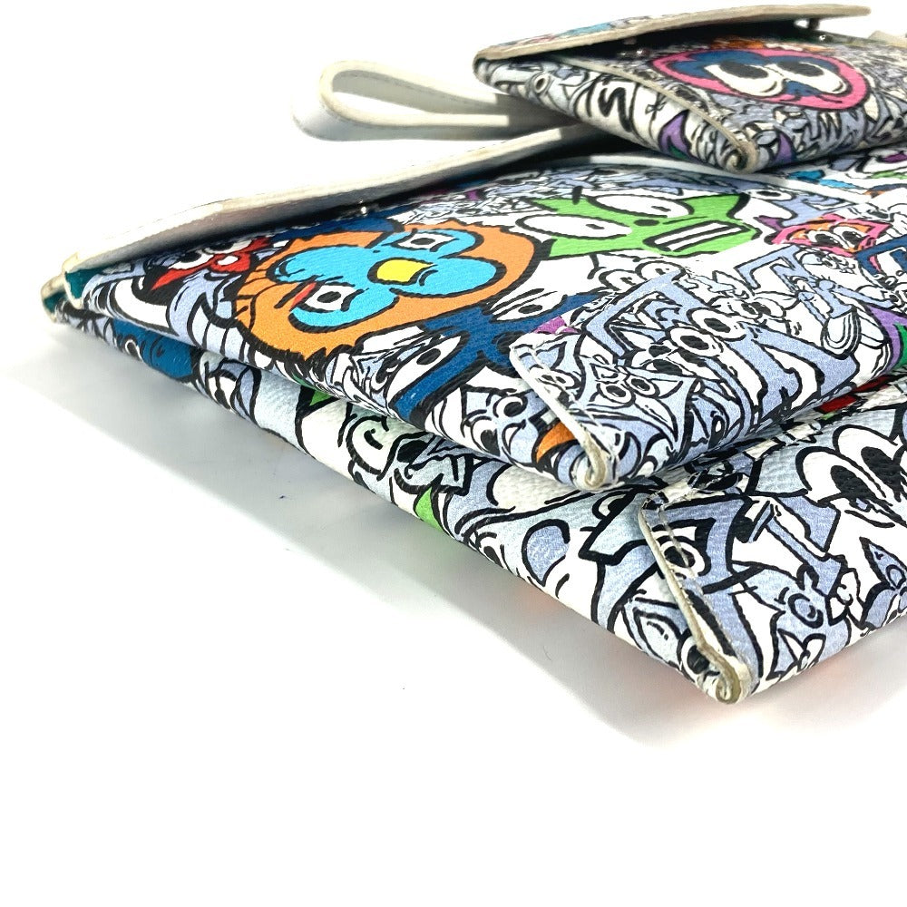 LOUIS VUITTON Ｍ82014 モノグラム コミック トリオ アンヴェロップ  ポーチ カバン セカンドバッグ ストラップ付 カードケース クラッチバッグ レザー/キャンバス ユニセックス マルチカラー - brandshop-reference