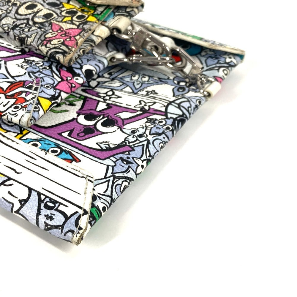 LOUIS VUITTON Ｍ82014 モノグラム コミック トリオ アンヴェロップ  ポーチ カバン セカンドバッグ ストラップ付 カードケース クラッチバッグ レザー/キャンバス ユニセックス マルチカラー - brandshop-reference