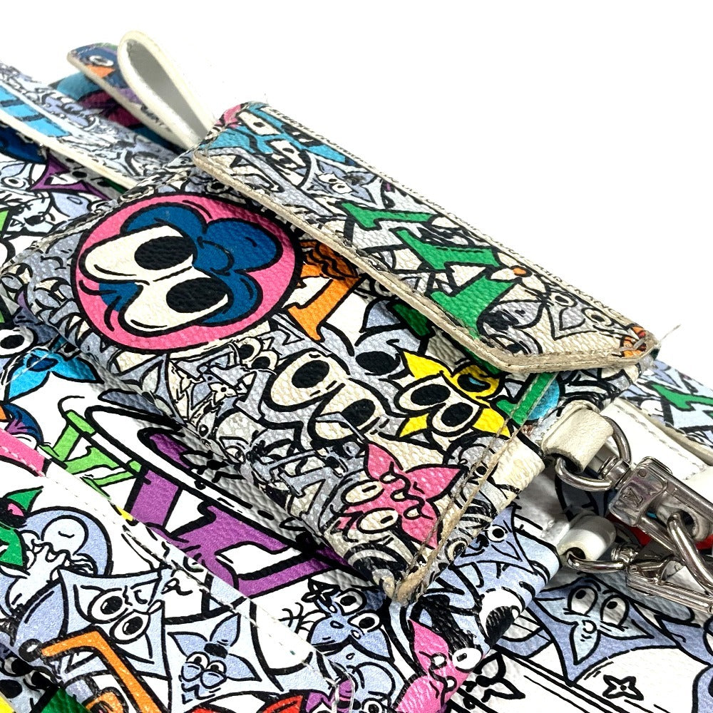 LOUIS VUITTON Ｍ82014 モノグラム コミック トリオ アンヴェロップ  ポーチ カバン セカンドバッグ ストラップ付 カードケース クラッチバッグ レザー/キャンバス ユニセックス マルチカラー - brandshop-reference