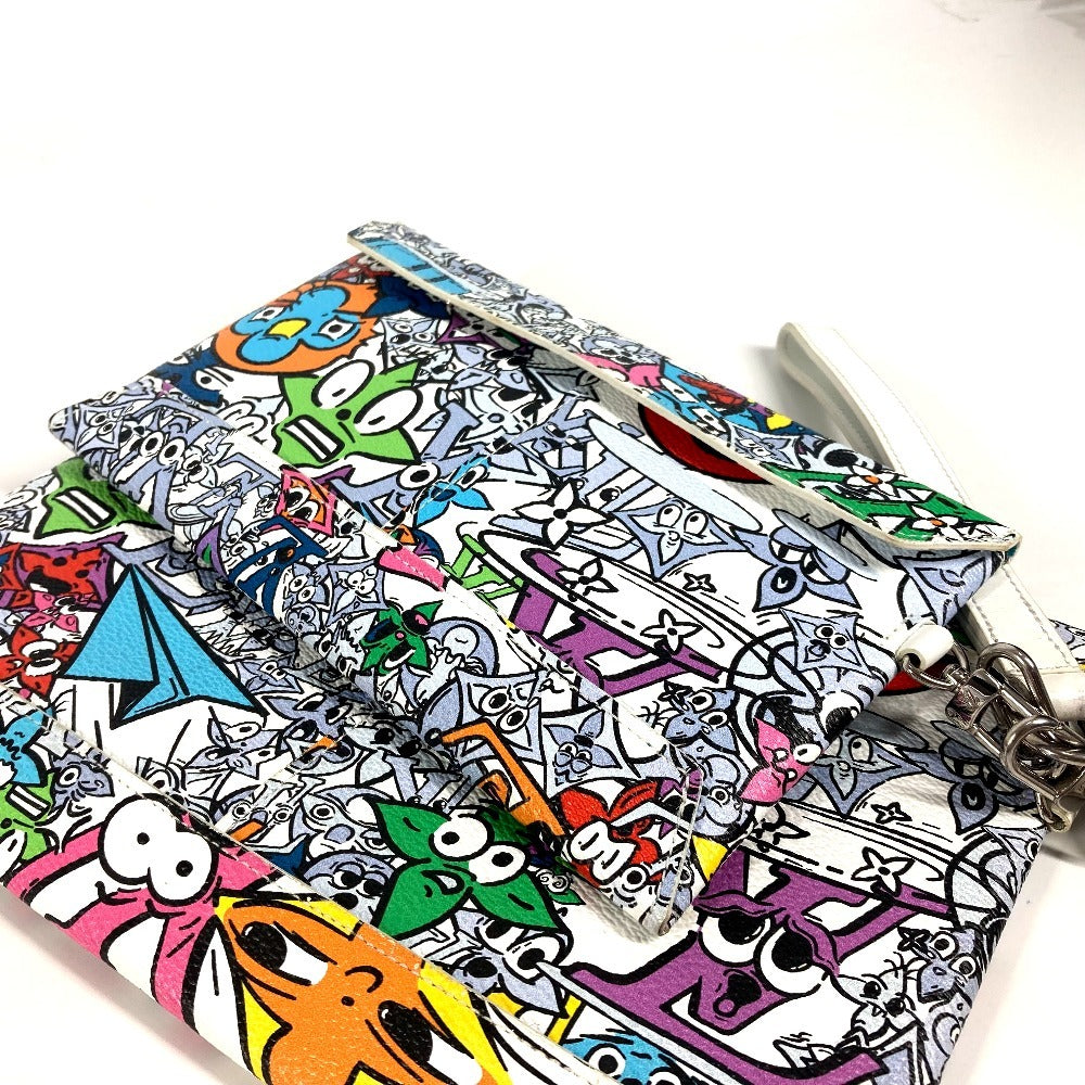 LOUIS VUITTON Ｍ82014 モノグラム コミック トリオ アンヴェロップ  ポーチ カバン セカンドバッグ ストラップ付 カードケース クラッチバッグ レザー/キャンバス ユニセックス マルチカラー - brandshop-reference