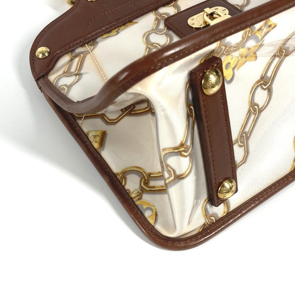 LOUIS VUITTON M95157 モノグラムチャーム カバ カバン ハンドバッグ トートバッグ ショルダーバッグ ビニール/レザー レディース ブラウン - brandshop-reference