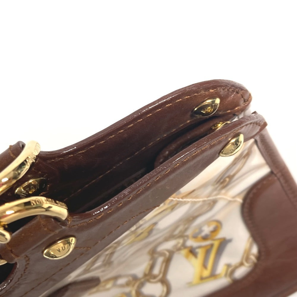 LOUIS VUITTON M95157 モノグラムチャーム カバ カバン ハンドバッグ トートバッグ ショルダーバッグ ビニール/レザー レディース ブラウン - brandshop-reference