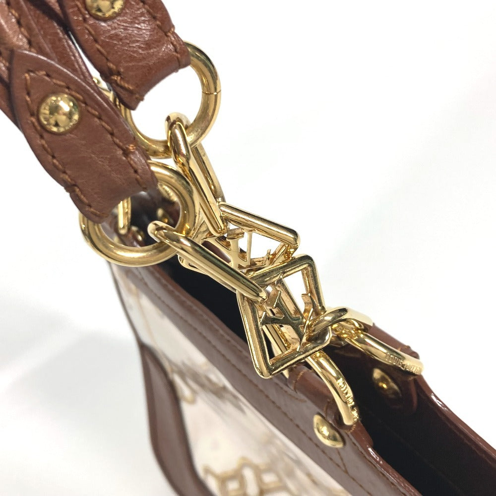 LOUIS VUITTON M95157 モノグラムチャーム カバ カバン ハンドバッグ トートバッグ ショルダーバッグ ビニール/レザー レディース ブラウン - brandshop-reference