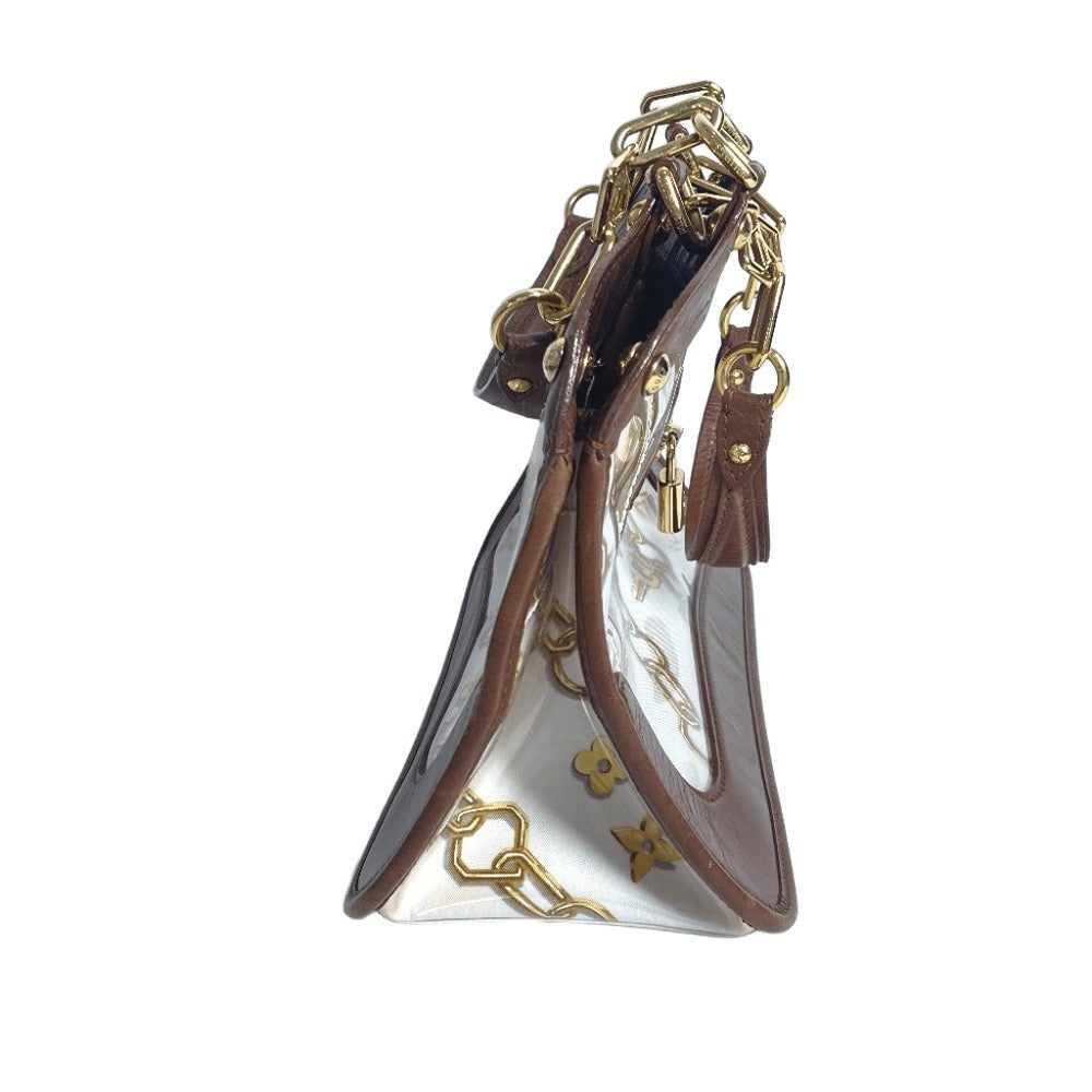 LOUIS VUITTON M95157 モノグラムチャーム カバ カバン ハンドバッグ トートバッグ ショルダーバッグ ビニール/レザー レディース ブラウン - brandshop-reference