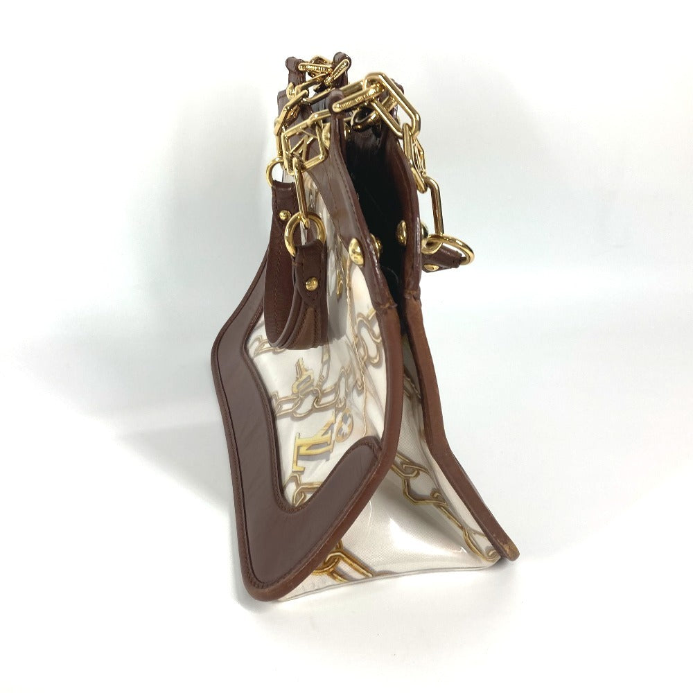 LOUIS VUITTON M95157 モノグラムチャーム カバ カバン ハンドバッグ トートバッグ ショルダーバッグ ビニール/レザー レディース ブラウン - brandshop-reference