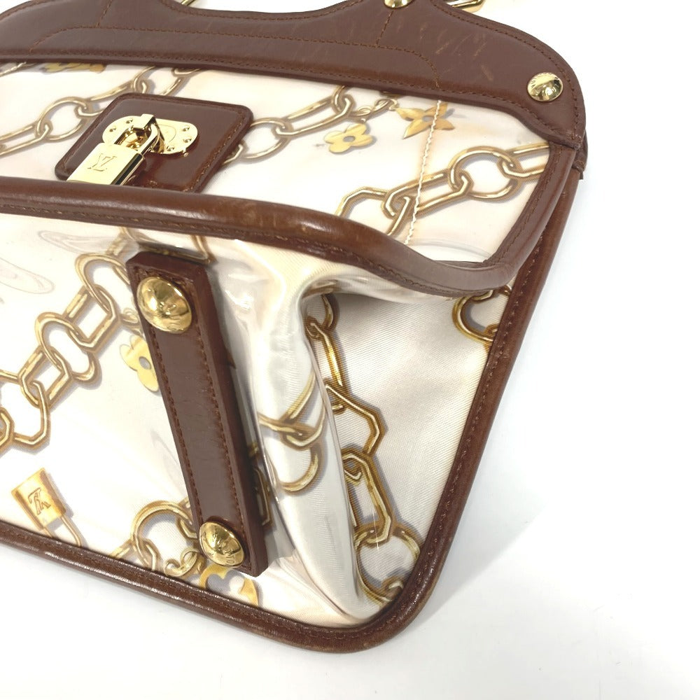 LOUIS VUITTON M95157 モノグラムチャーム カバ カバン ハンドバッグ トートバッグ ショルダーバッグ ビニール/レザー レディース ブラウン - brandshop-reference