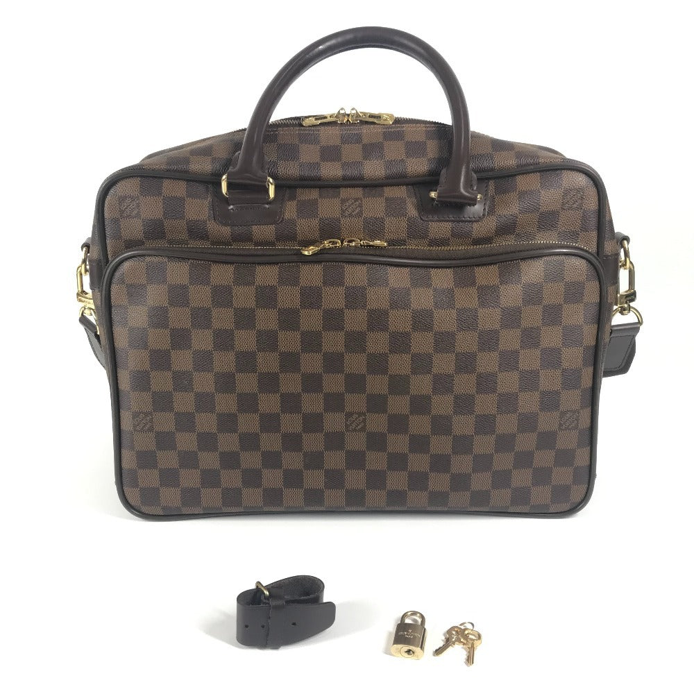 LOUIS VUITTON N23252 ダミエ イカール カバン トートバッグ ブリーフケース 2WAYバッグ ショルダーバッグ ビジネスバッグ ダミエキャンバス ユニセックス エベヌ ブラウン - brandshop-reference