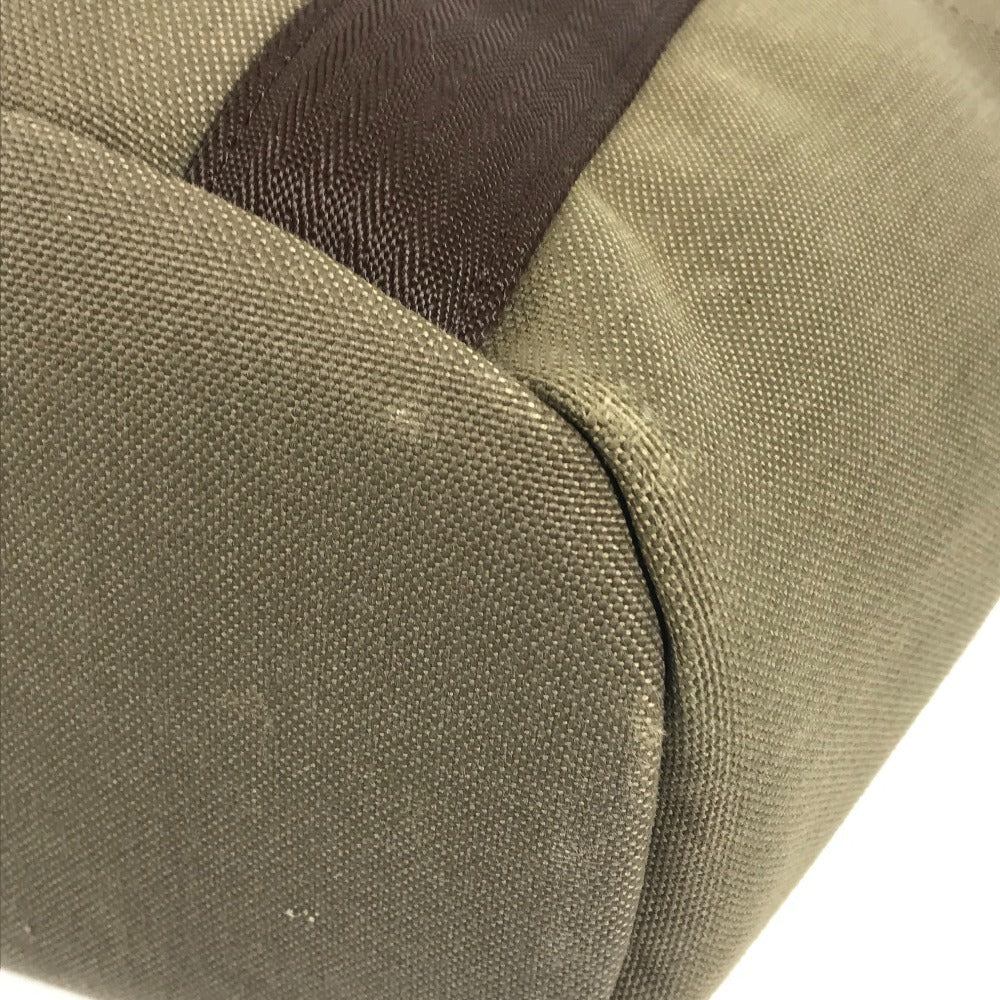 HERMES バッグインバッグ付き サックドパンサージュ グルーム 2WAY ショルダーバッグ 斜め掛け トートバッグ レザー/キャンバス レディース カーキ - brandshop-reference