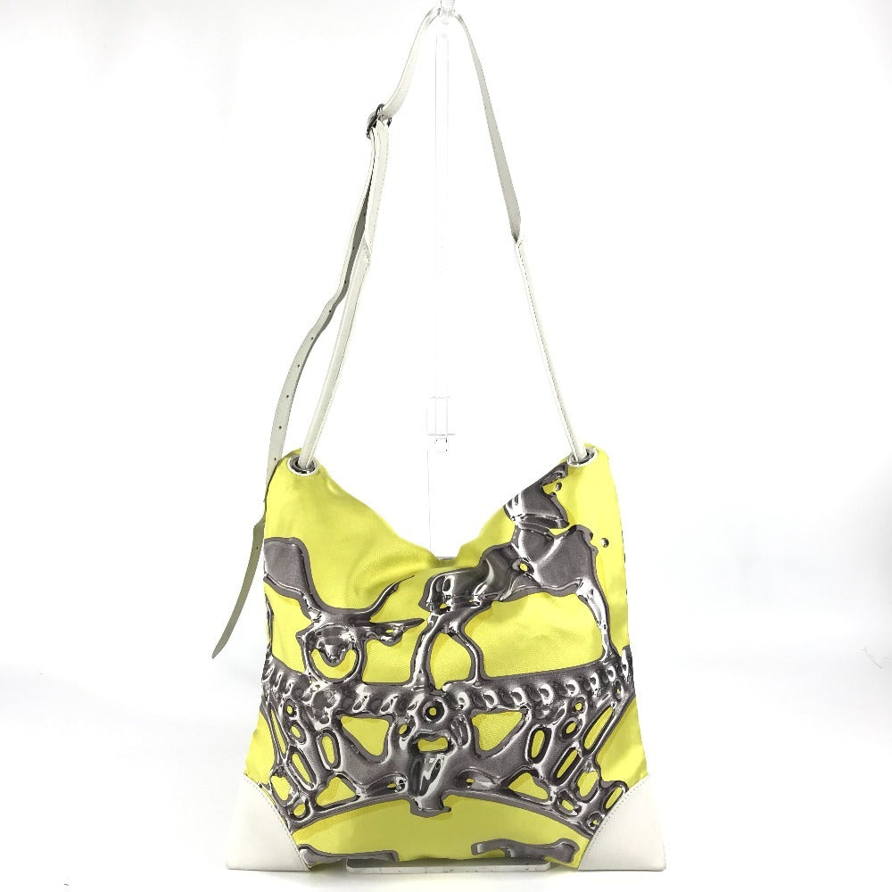 HERMES シルキーシティ PM 斜め掛け カバン ポーチ付き ショルダーバッグ シルク レディース イエロー - brandshop-reference