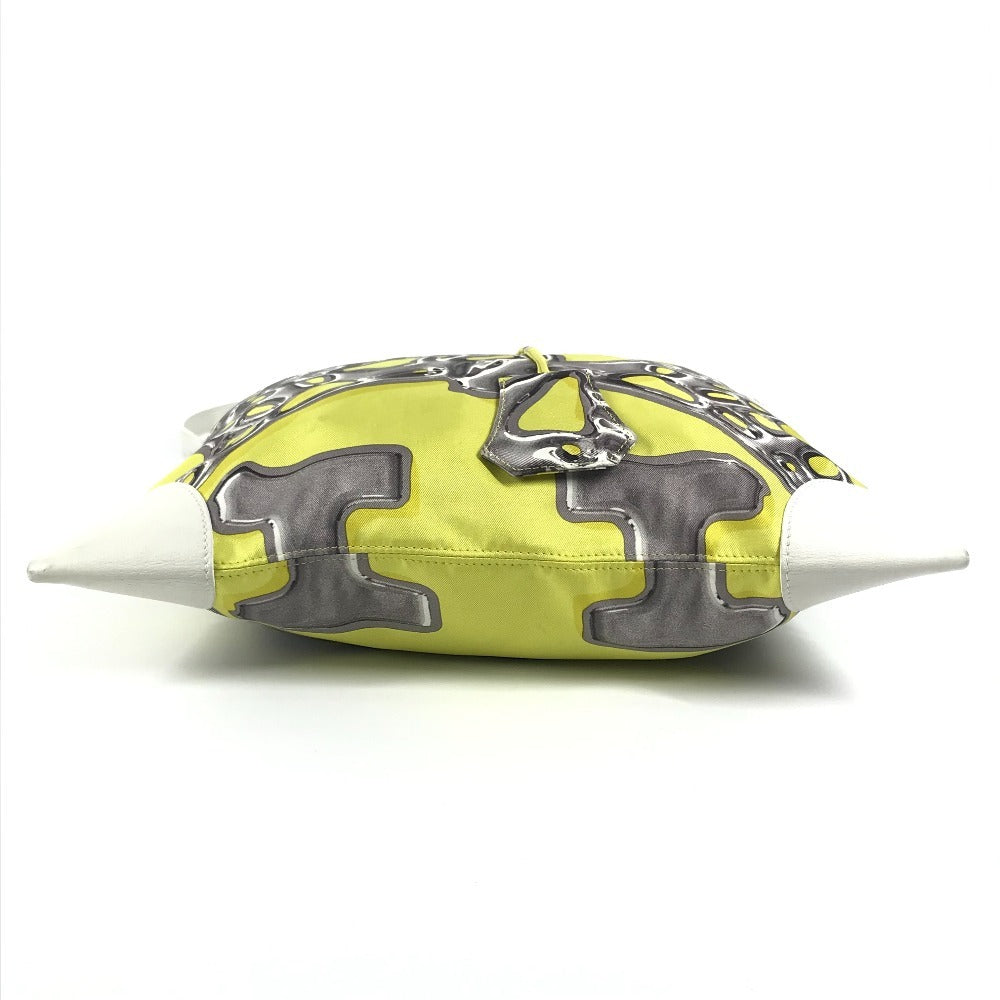 HERMES シルキーシティ PM 斜め掛け カバン ポーチ付き ショルダーバッグ シルク レディース イエロー - brandshop-reference