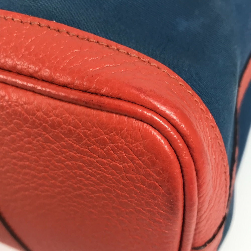HERMES ガーデンパー ティTPM  カバン ハンドバッグ バイカラー トートバッグ レザー/キャンバス レディース ブルー - brandshop-reference