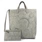 HERMES ショルダーバッグ 肩掛け カリミGM カバン ショルダーバッグ ポーチ付き トートバッグ フェルト レディース グレー