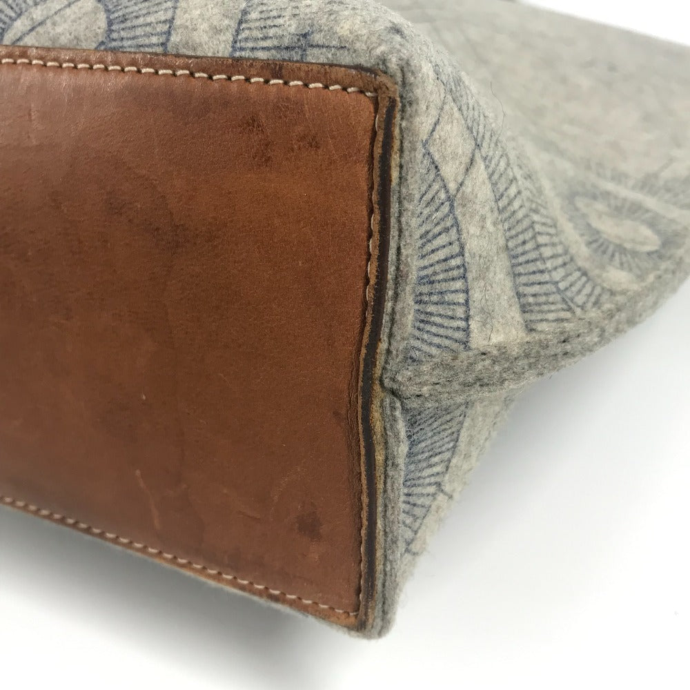 HERMES ショルダーバッグ 肩掛け カリミGM カバン ショルダーバッグ ポーチ付き トートバッグ フェルト レディース グレー