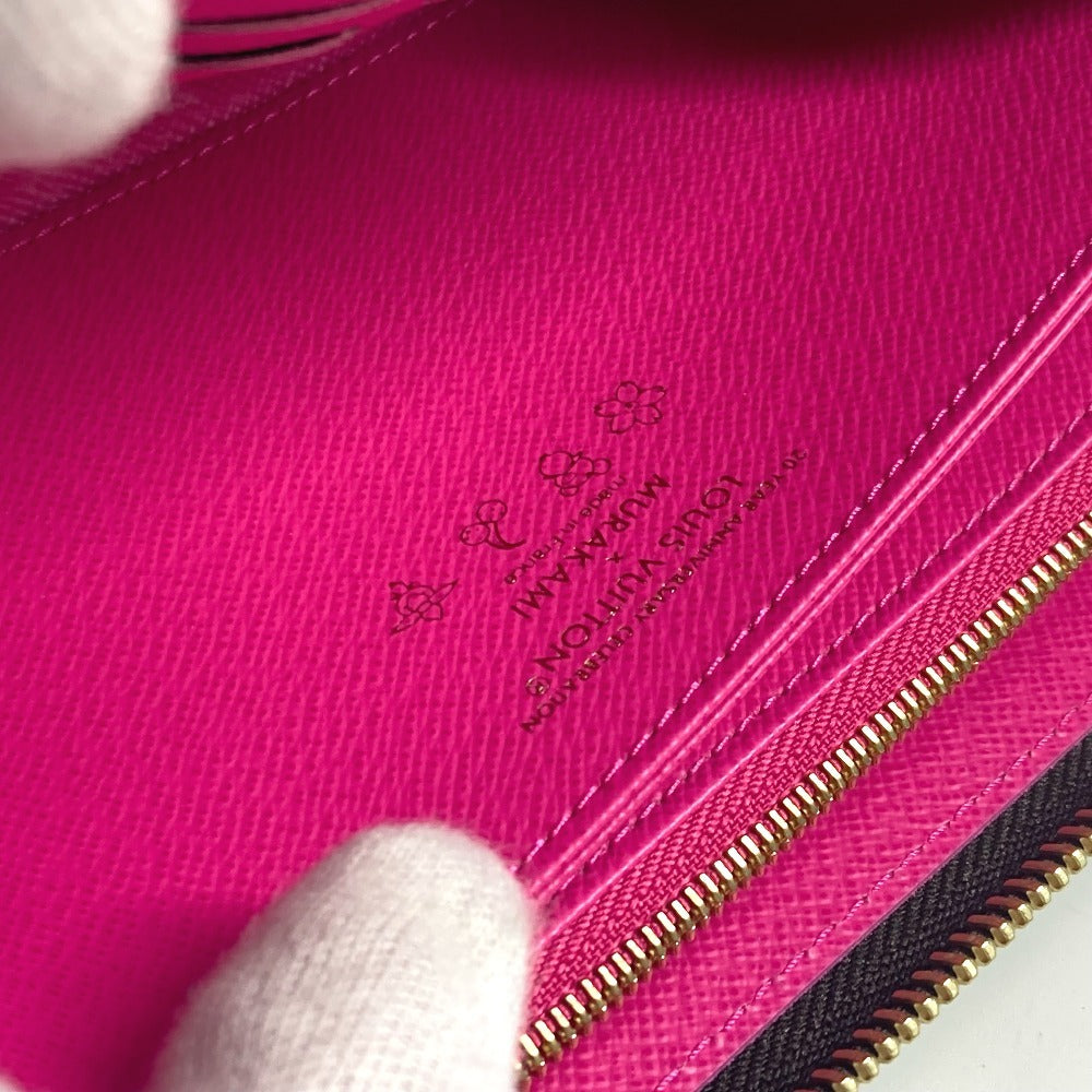 LOUIS VUITTON Ｍ14162 日本限定 LV × TM ジッピー・ウォレット モノグラム 村上隆 ラウンドファスナー 長財布 モノグラムキャンバス ユニセックス ブラウン - brandshop-reference