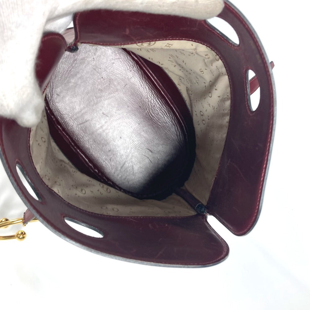 HERMES ヴィンテージ アリックス カバン 斜め掛け ショルダーバッグ レザー レディース ボルドー系 - brandshop-reference