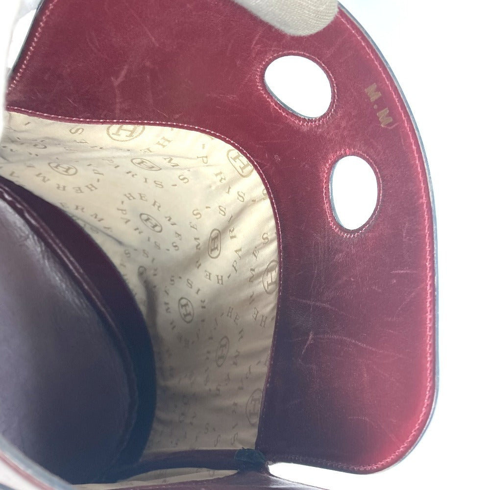 HERMES ヴィンテージ アリックス カバン 斜め掛け ショルダーバッグ レザー レディース ボルドー系 - brandshop-reference