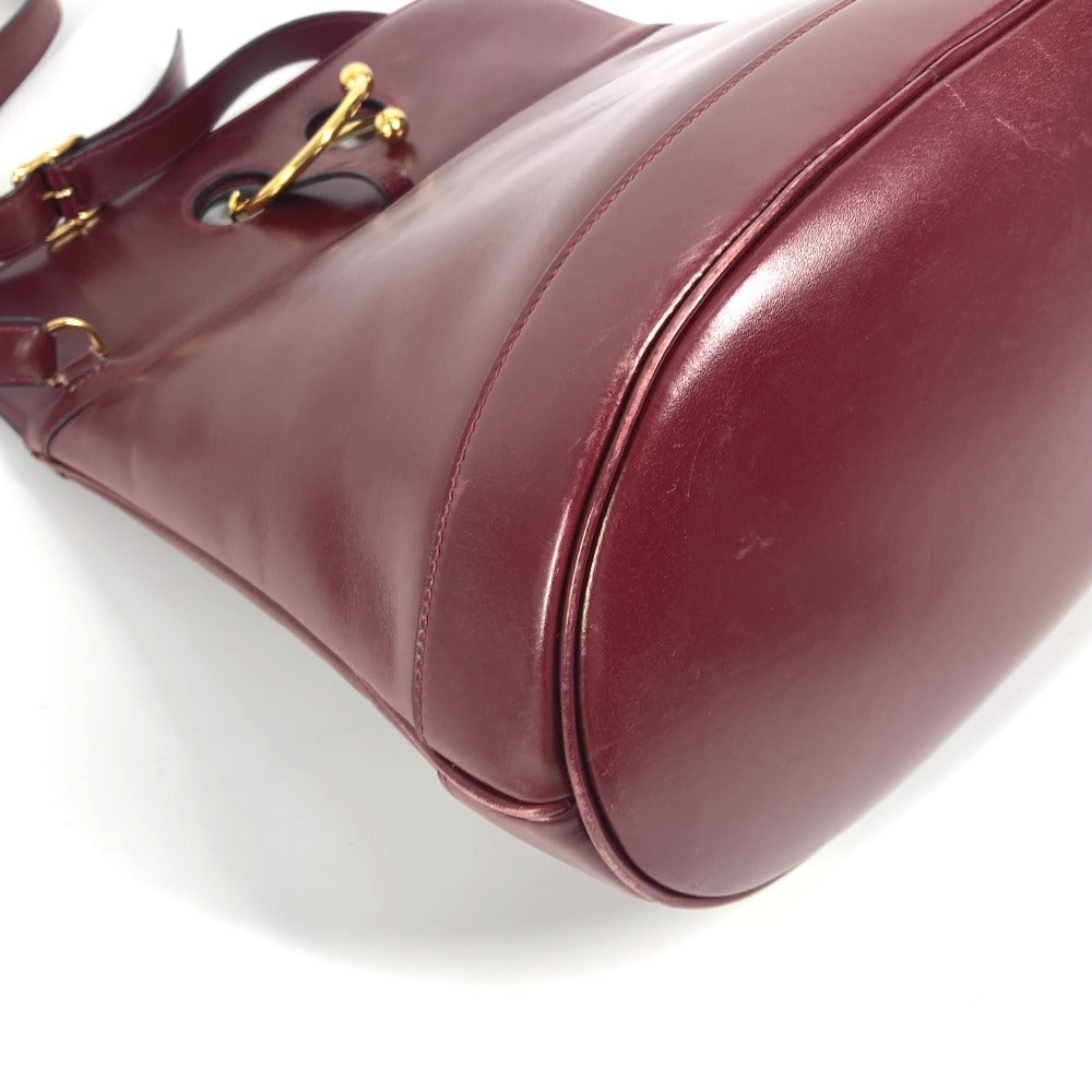 HERMES ヴィンテージ アリックス カバン 斜め掛け ショルダーバッグ レザー レディース ボルドー系 - brandshop-reference