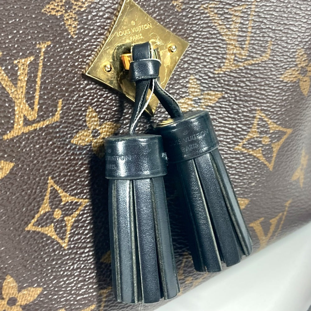 LOUIS VUITTON M43555 モノグラム サントンジュ カバン 斜め掛け ポシェット タッセル フリンジ ショルダーバッグ モノグラムキャンバス レディース ノワール ブラウン - brandshop-reference