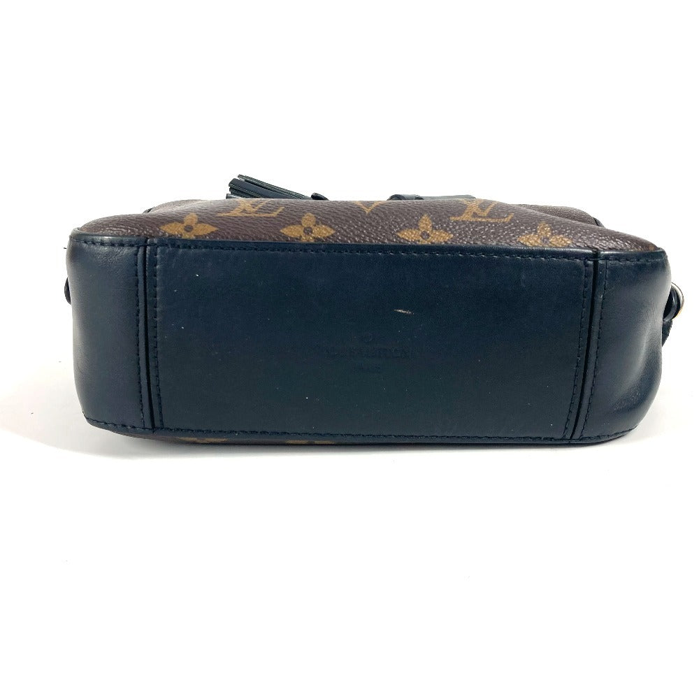 LOUIS VUITTON M43555 モノグラム サントンジュ カバン 斜め掛け ポシェット タッセル フリンジ ショルダーバッグ モノグラムキャンバス レディース ノワール ブラウン - brandshop-reference