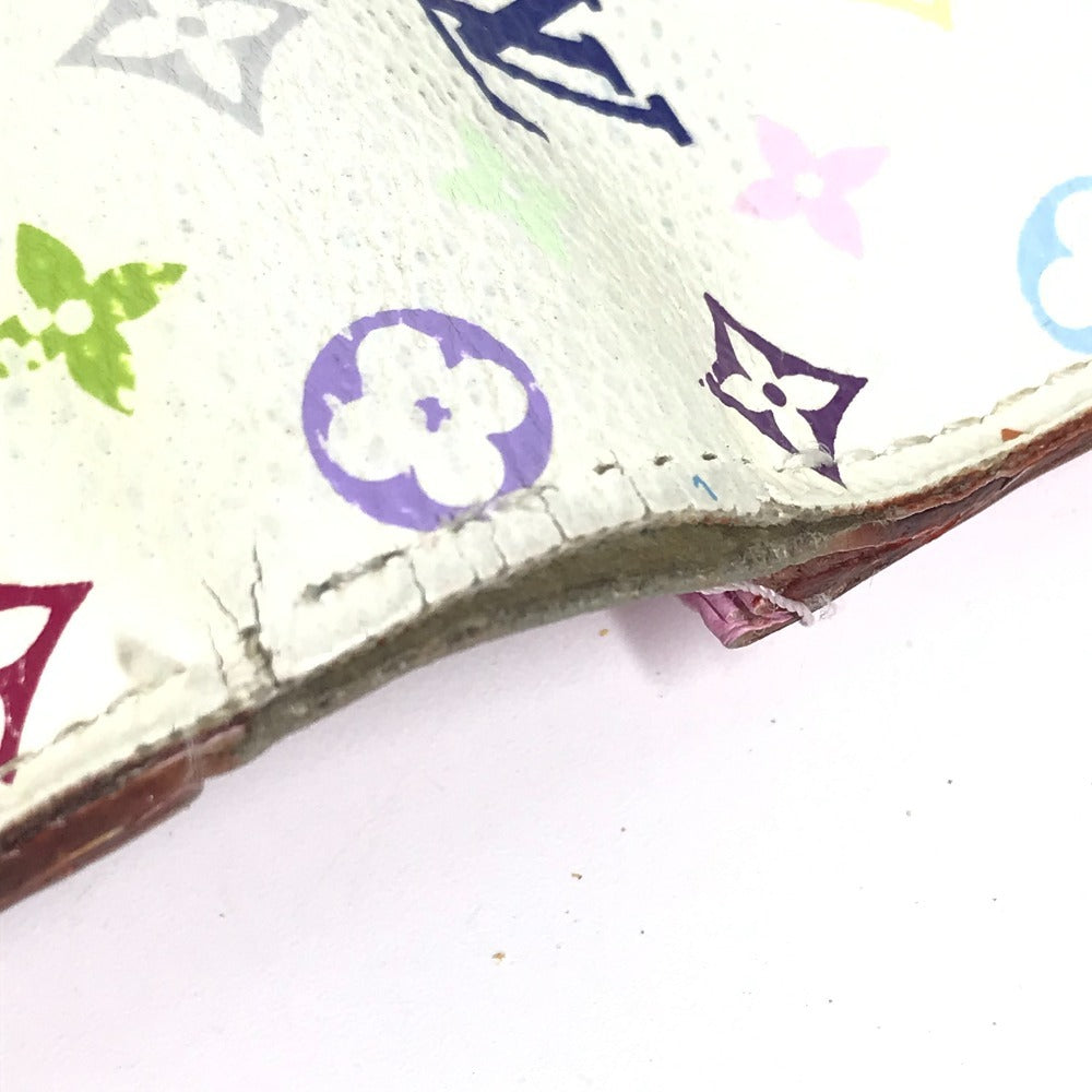 LOUIS VUITTON M93751 モノグラムマルチカラー ポルトフォイユアンソリット ロングウォレット 2つ折り 長財布 モノグラムマルチカラーキャンバス レディース ブロン ホワイト - brandshop-reference