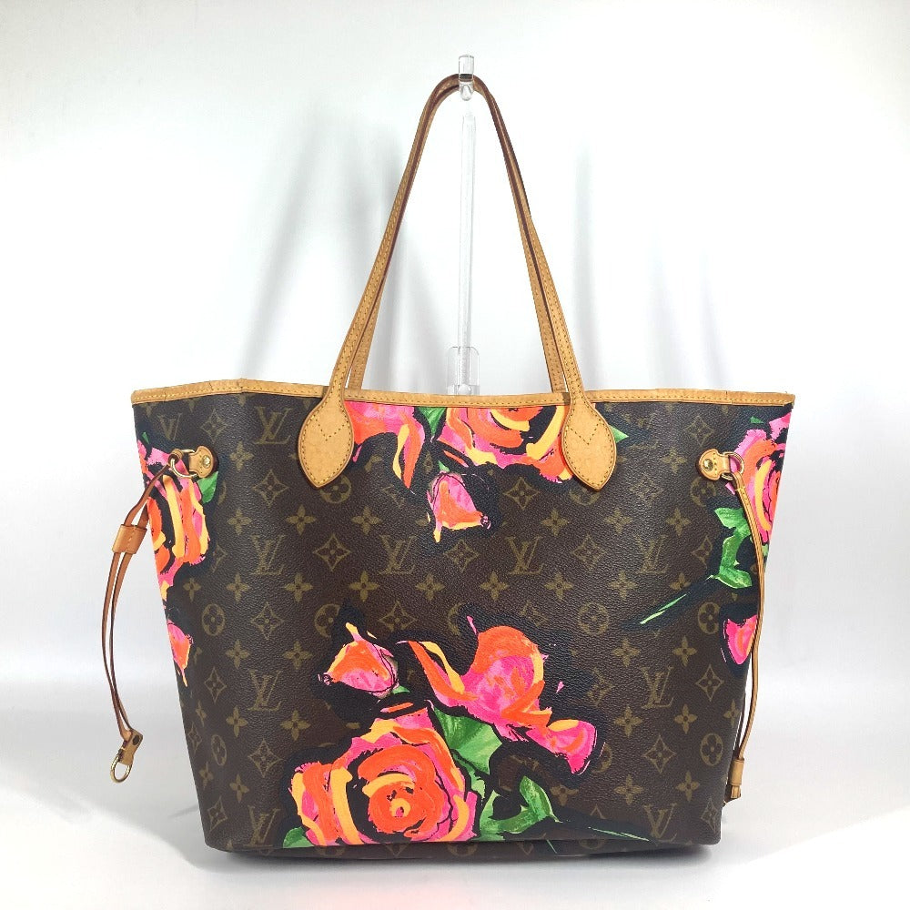 LOUIS VUITTON M48613 モノグラム ローズ 薔薇 ネヴァーフルMM ショルダーバッグ 肩掛け トートバッグ モノグラムキャンバス レディース ブラウン - brandshop-reference