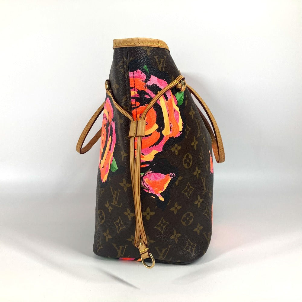 LOUIS VUITTON M48613 モノグラム ローズ 薔薇 ネヴァーフルMM ショルダーバッグ 肩掛け トートバッグ モノグラムキャンバス レディース ブラウン - brandshop-reference