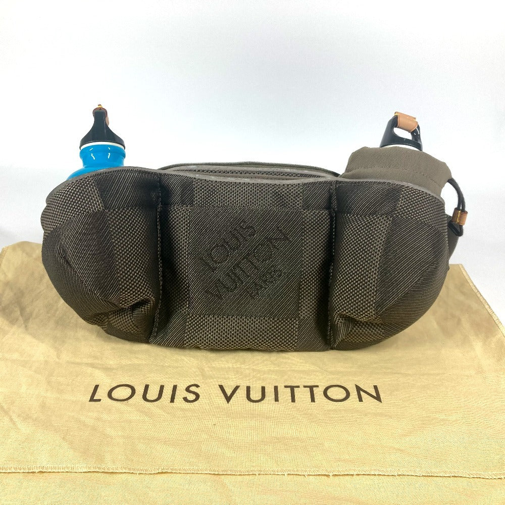 LOUIS VUITTON M93211 ダミエジェアン サンチュール ジョギング ベルトバッグ カバン ウォーターボトル2つ付き ボディバッグ ダミエジェアンキャンバス ユニセックス カーキ系 - brandshop-reference