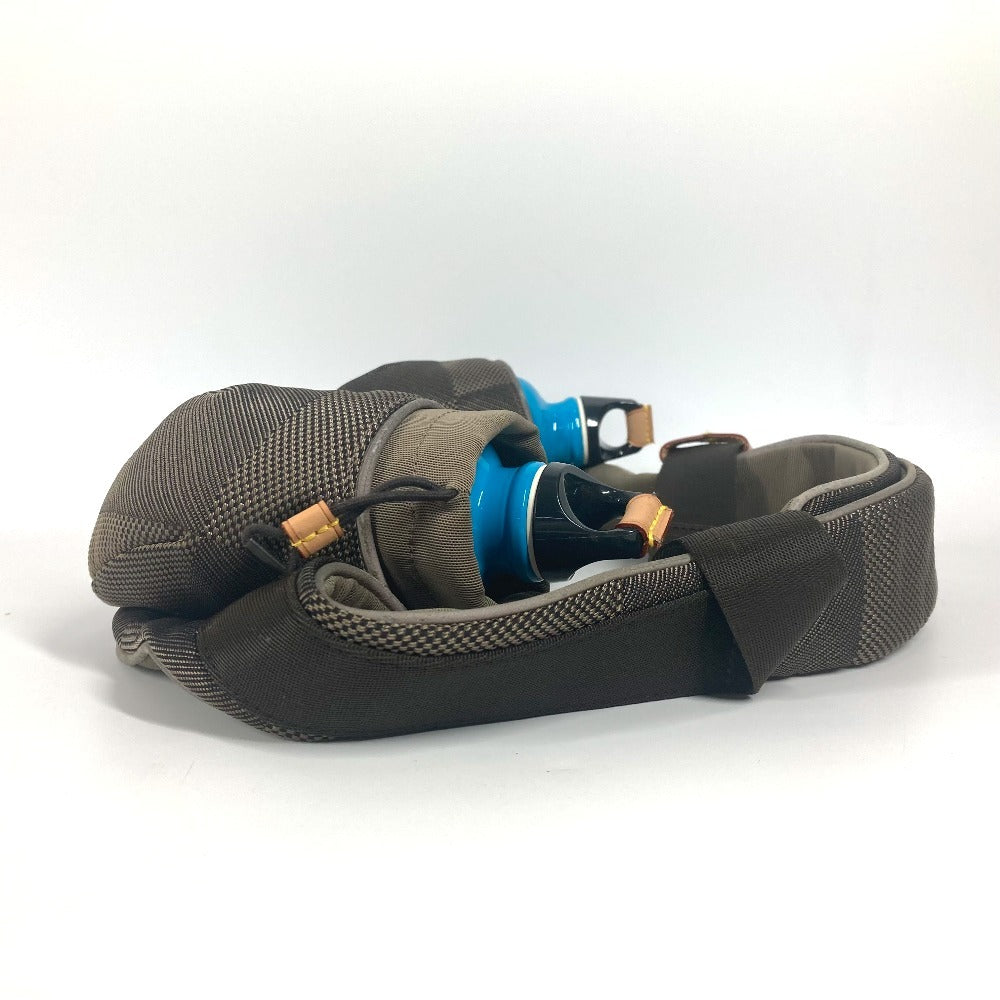 LOUIS VUITTON M93211 ダミエジェアン サンチュール ジョギング ベルトバッグ カバン ウォーターボトル2つ付き ボディバッグ ダミエジェアンキャンバス ユニセックス カーキ系 - brandshop-reference