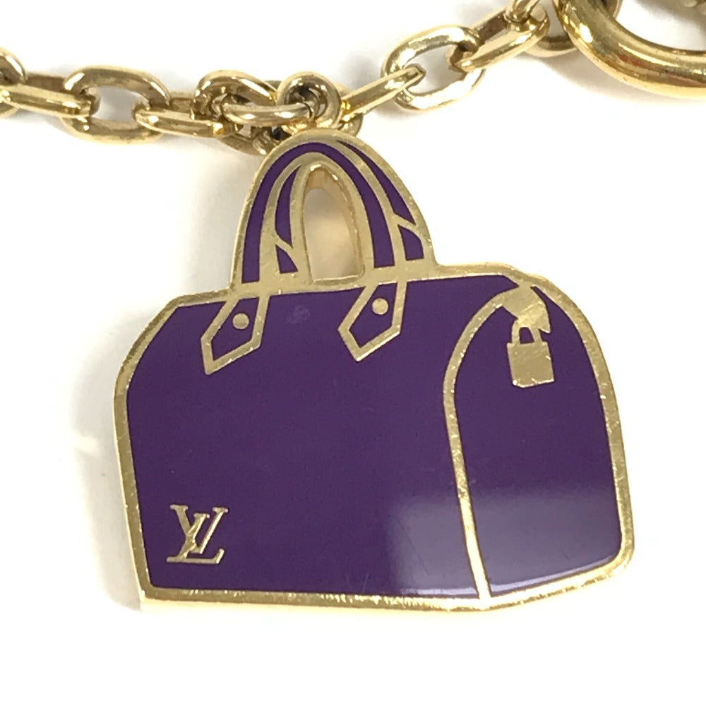 LOUIS VUITTON M66985 チェーンアイコニック バッグチャーム キーホルダー メタル レディース ゴールド - brandshop-reference