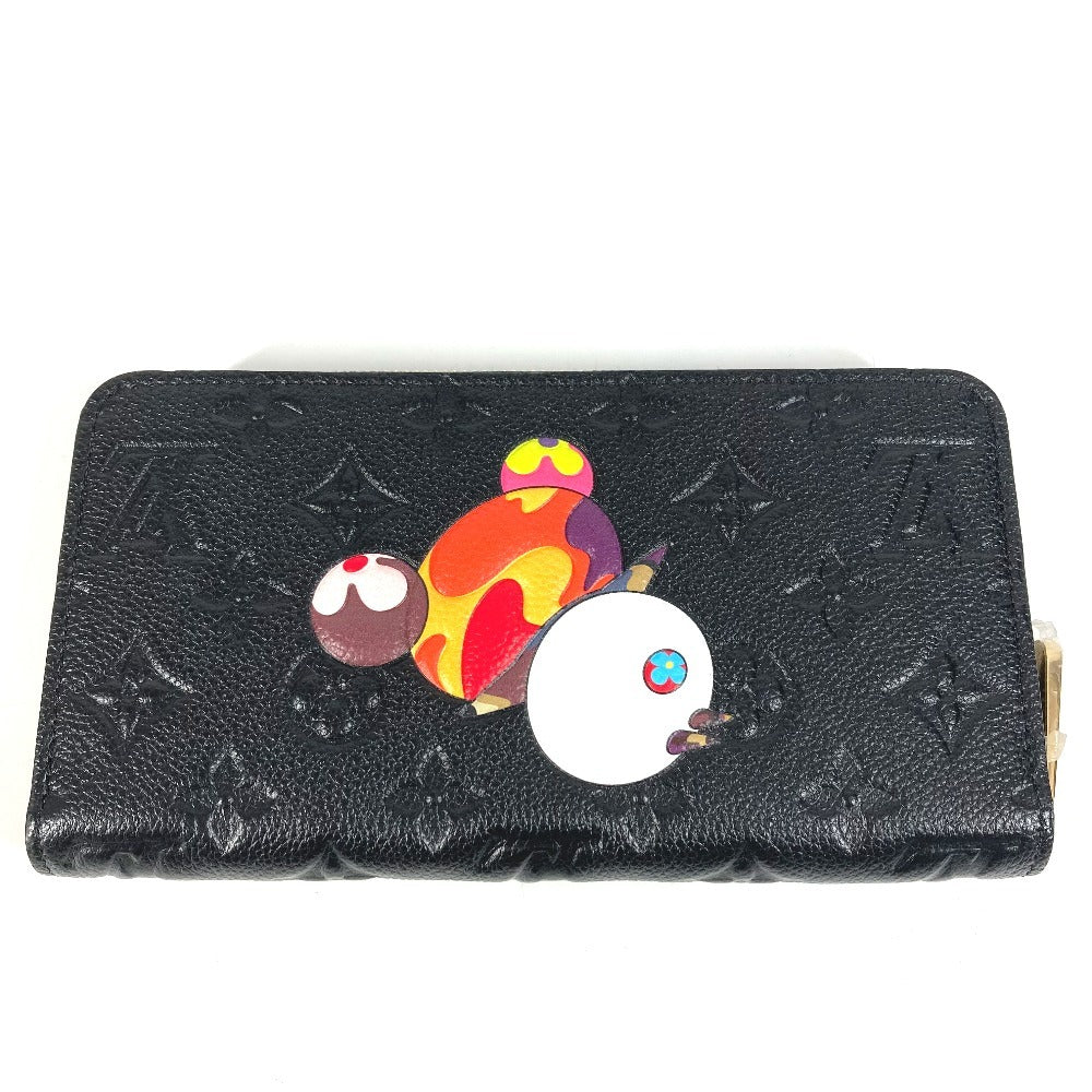 LOUIS VUITTON M14160 日本限定 LV × TM モノグラムアンプラント ジッピー・ウォレット 村上隆 パンダ ラウンドファスナー 長財布 モノグラムアンプラントレザー ユニセックス ノワール ブラック - brandshop-reference