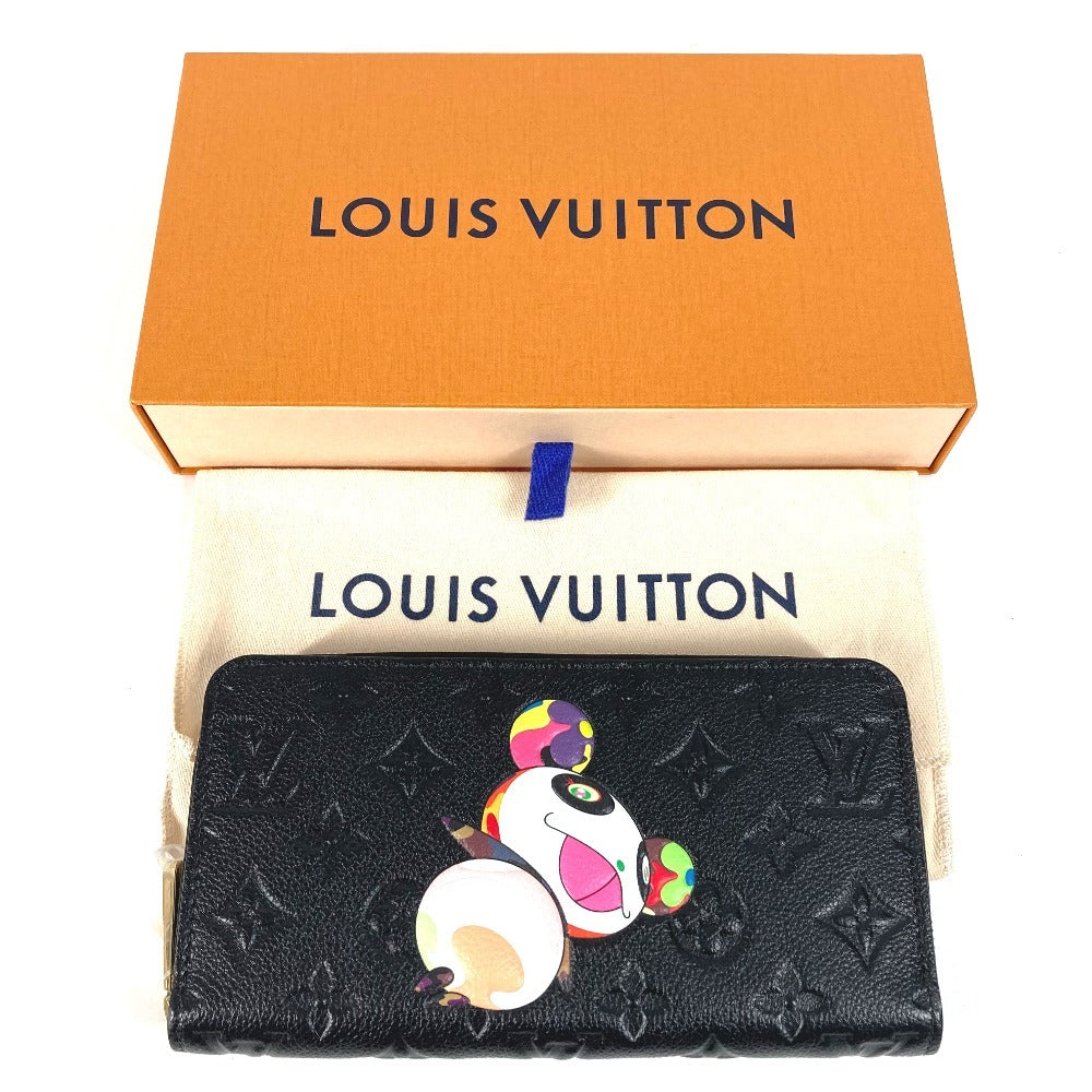 LOUIS VUITTON M14160 日本限定 LV × TM モノグラムアンプラント ジッピー・ウォレット 村上隆 パンダ ラウンドファスナー 長財布 モノグラムアンプラントレザー ユニセックス ノワール ブラック - brandshop-reference