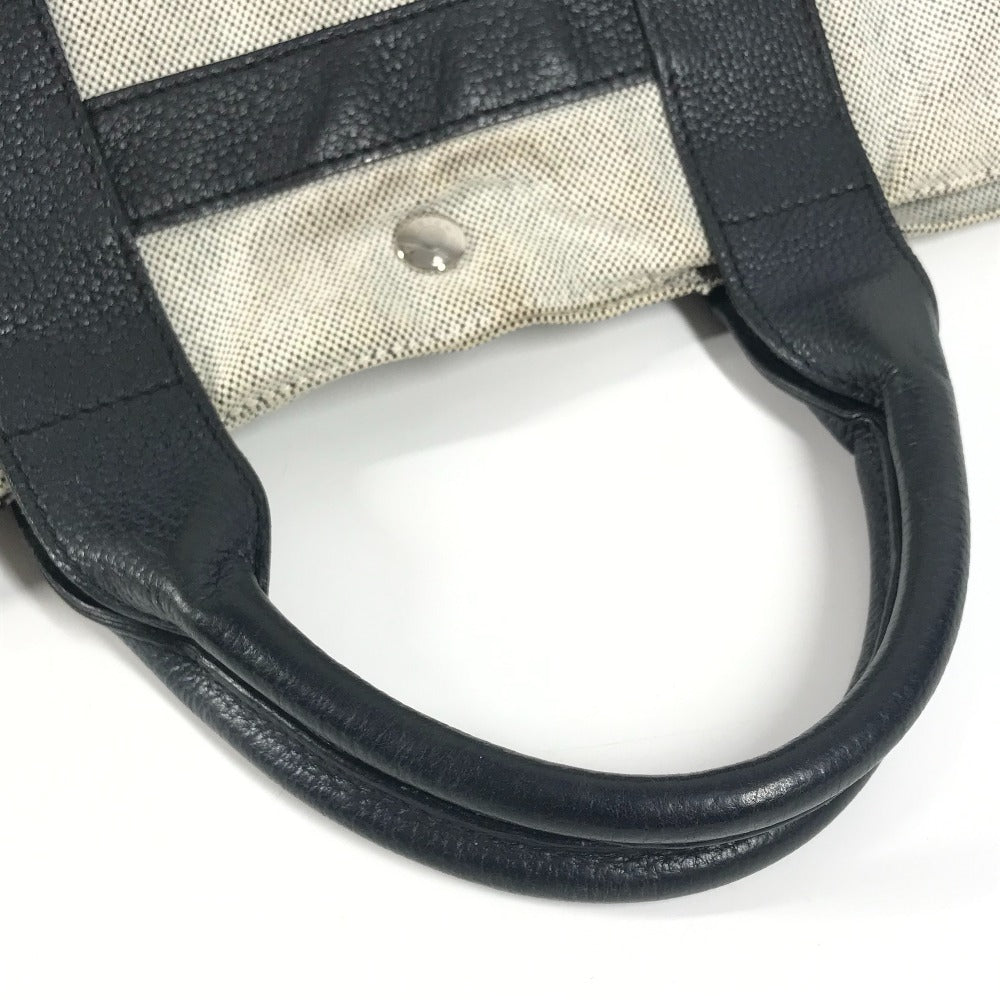 HERMES サックアーネMM カバン 肩掛け トートバッグ ハンドバッグ コットン ユニセックス ブラック - brandshop-reference