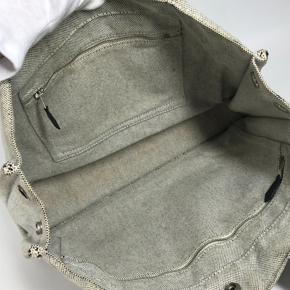 HERMES サックアーネMM カバン 肩掛け トートバッグ ハンドバッグ コットン ユニセックス ブラック - brandshop-reference