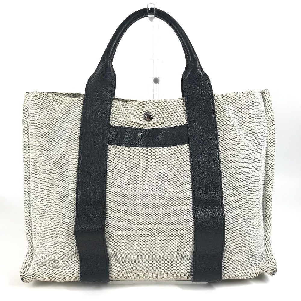 HERMES サックアーネMM カバン 肩掛け トートバッグ ハンドバッグ コットン ユニセックス ブラック - brandshop-reference