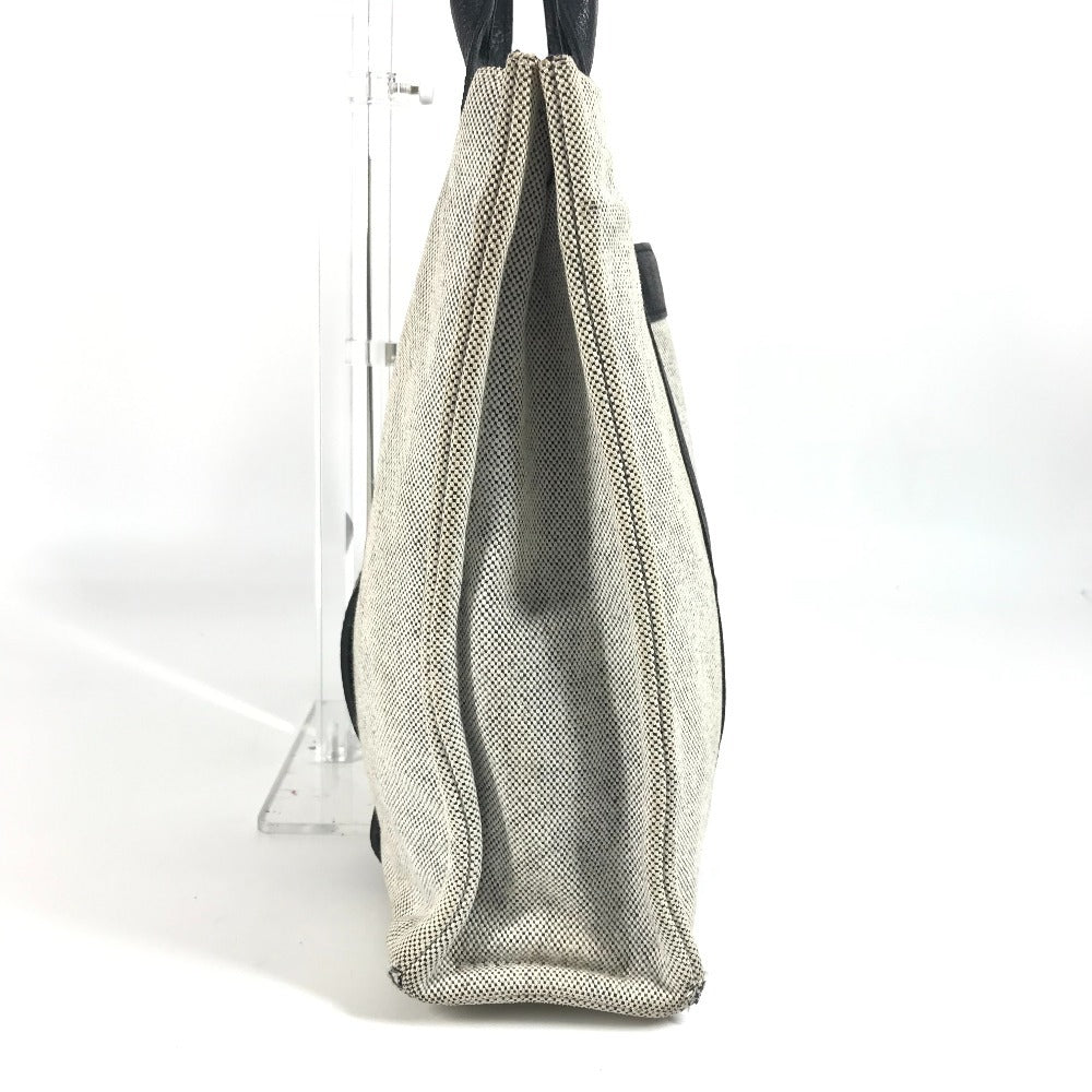 HERMES サックアーネMM カバン 肩掛け トートバッグ ハンドバッグ コットン ユニセックス ブラック - brandshop-reference