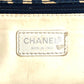 CHANEL バイシーライン ロゴ ショルダーバッグ 肩掛け 携帯ポーチ付き プラスチックチェーン トートバッグ キャンバス レディース ネイビー